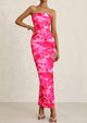 Printed Tube  Strapless Bodycon Sleeveless Maxi Dress