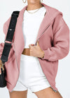 PRETTYGARDEN Women's Zip Up Y2K Hoodies Casual Long Sleeve Sweatshirts Fall Spring Track Jackets with Pockets