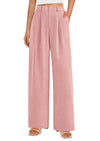 PRETTYGARDEN Women's Summer Elastic High Waisted Work Pants Straight Leg Dressy Business Casual Trousers Slacks Pockets