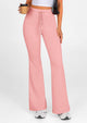 Elastic High-Waisted Drawstring Casual Flare Pants