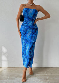 Summer Strapless Maxi Bodycon Dresses