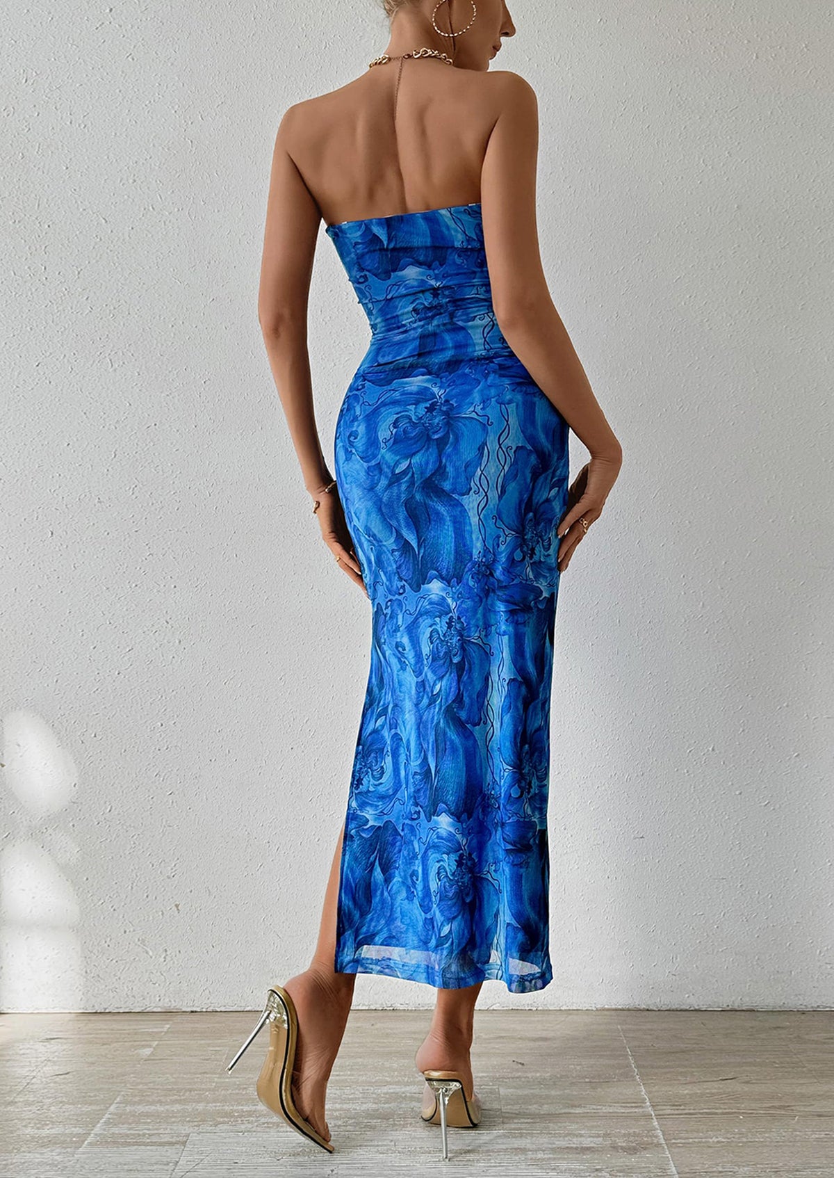 Summer Strapless Maxi Bodycon Dresses