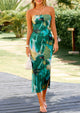 Summer Strapless Maxi Bodycon Dresses