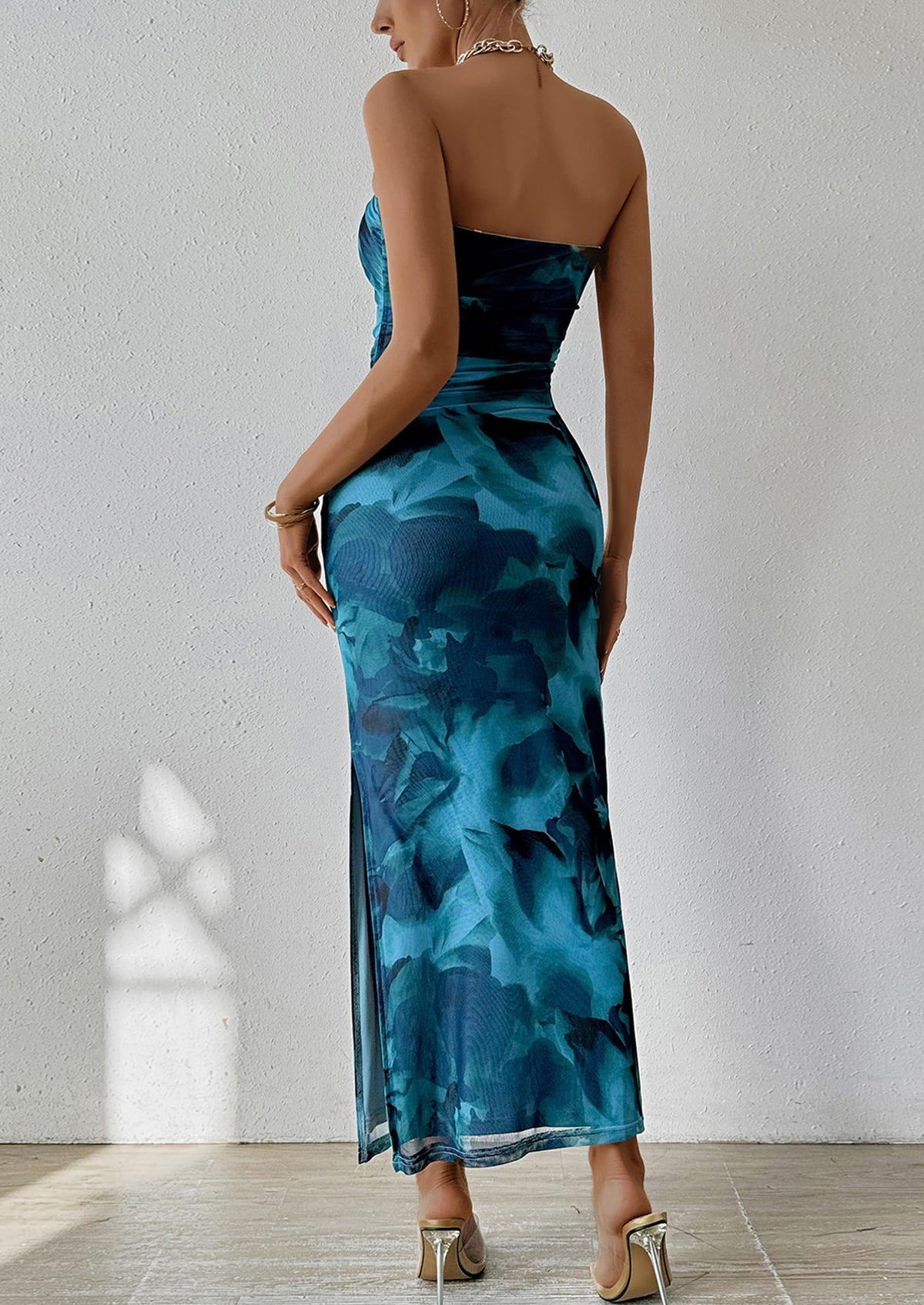 Summer Strapless Maxi Bodycon Dresses