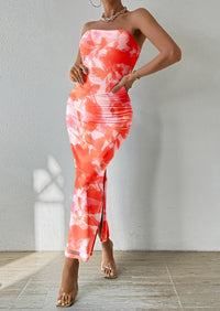 Summer Strapless Maxi Bodycon Dresses