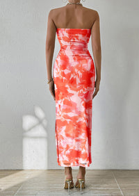 Summer Strapless Maxi Bodycon Dresses