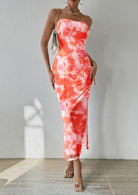 Summer Strapless Maxi Bodycon Dresses