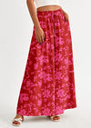 PRETTYGARDEN Women's Summer Wide Leg Palazzo Pants High Waisted Flowy Pockets Trendy Casual Lounge Boho Beach Trousers