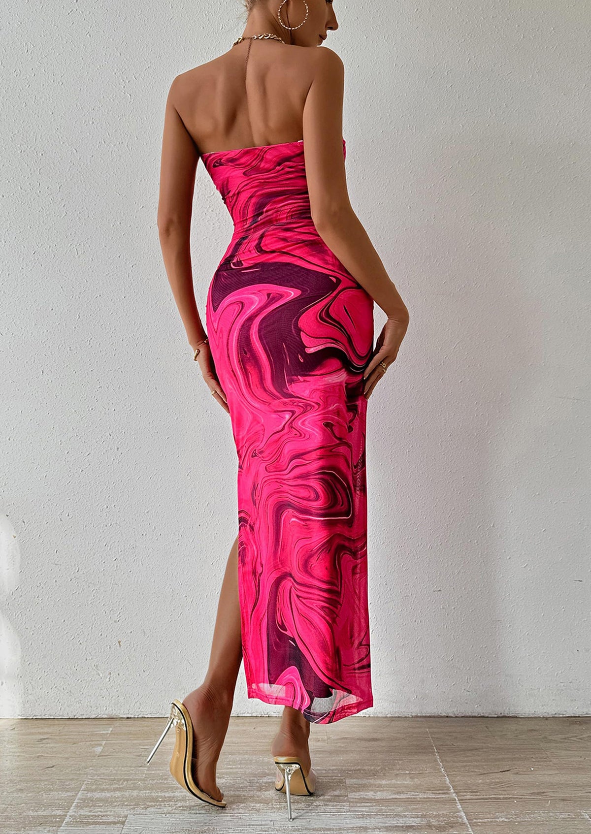 Summer Strapless Maxi Bodycon Dresses