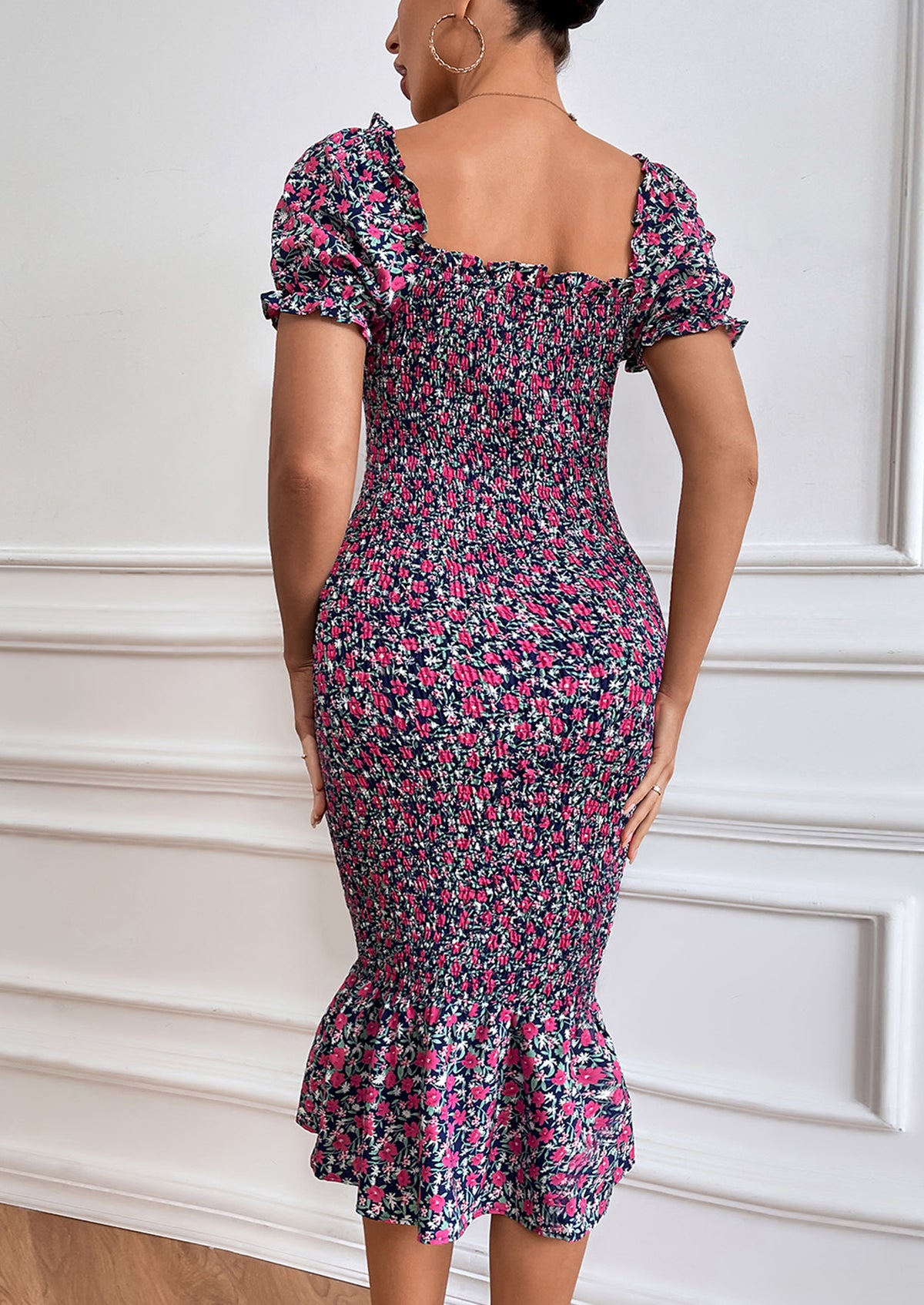 Short Puff Sleeve Cocktail Dresses