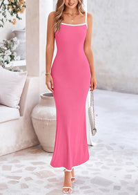 Bodycon Spaghetti Strap Wear Sleeveless Beach Maxi Dresses