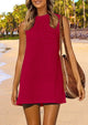 Sleeveless Hollow Out Resort Beach Vacation Cover Up Dress