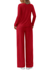 PRETTYGARDEN Women's 2 Piece Fall Sets  Casual Long Sleeve Shirts Wide Leg Pants Lounge Travel Outfits Fashion Clothing