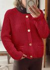 PRETTYGARDEN Cardigan Sweaters for Women Trendy Oversized Knit Chunky Button Cardigans Fall Winter Outfits with Pockets