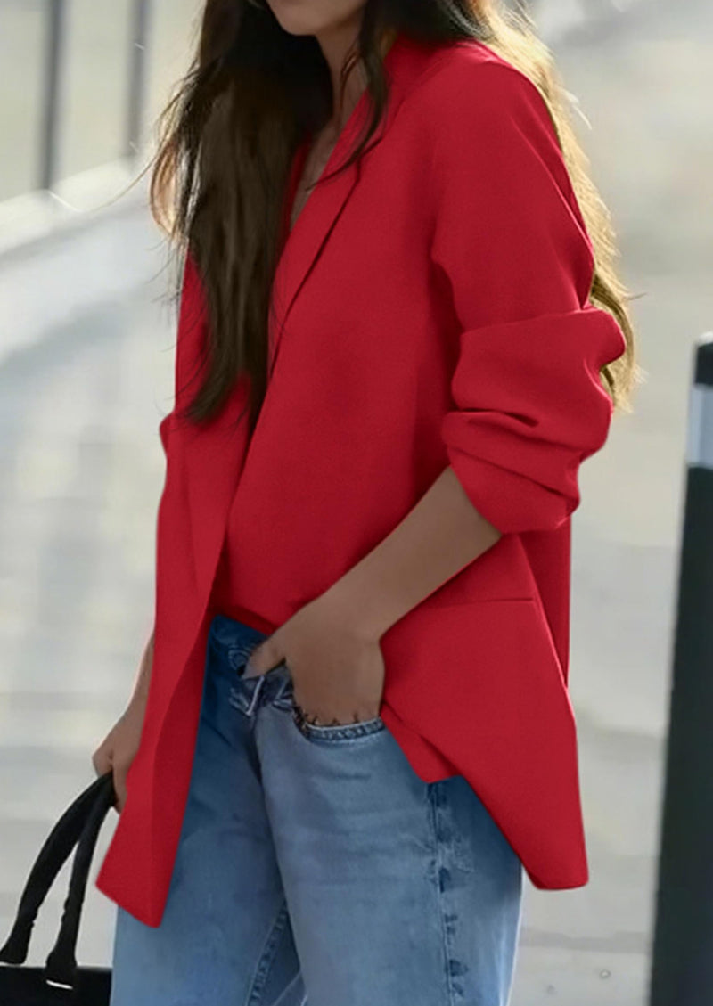 PRETTYGARDEN Fall Blazers for Women Business Casual Long Sleeve Lapel Pockets Dressy Suit Jackets Work Office Clothes