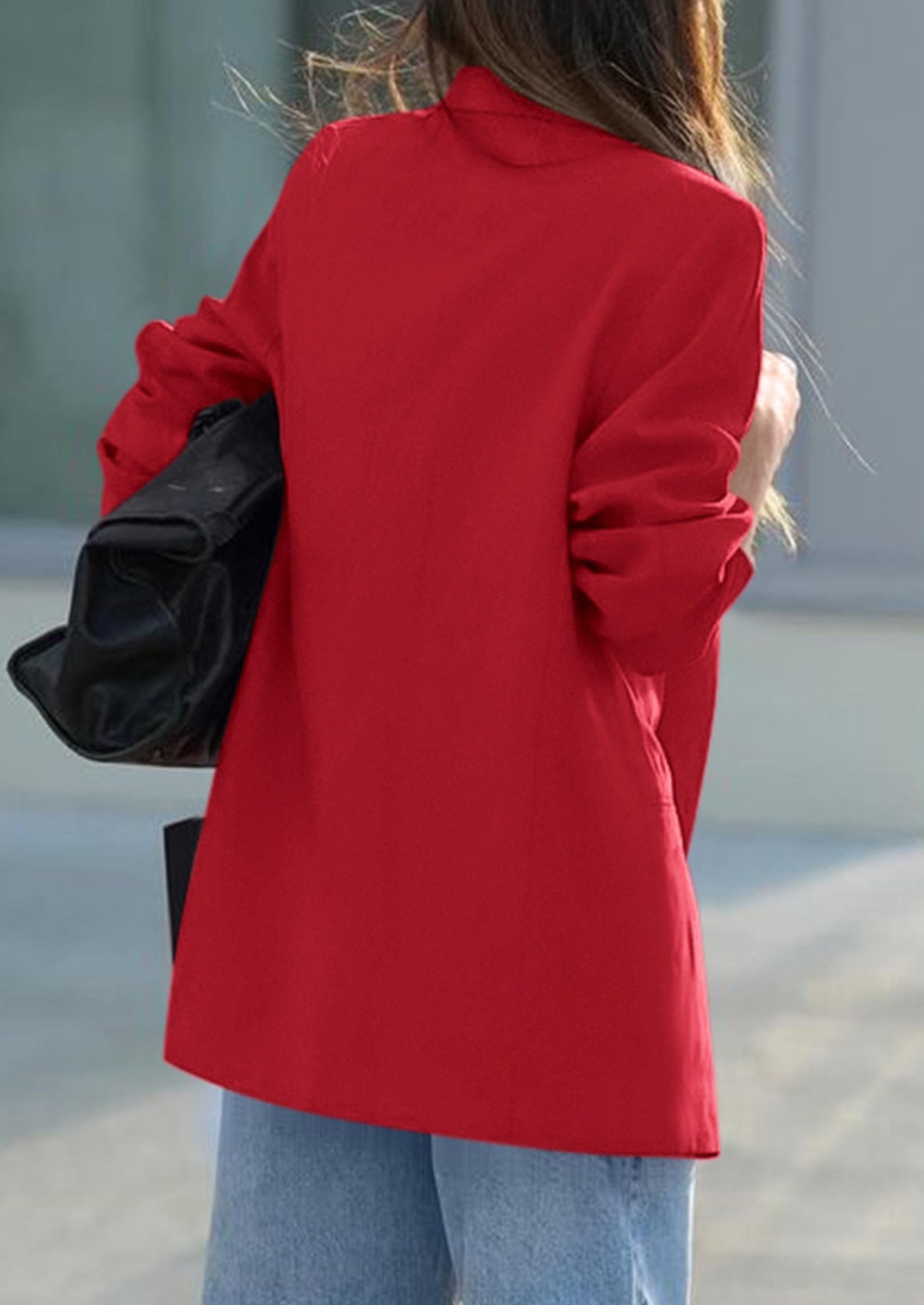 PRETTYGARDEN Fall Blazers for Women Business Casual Long Sleeve Lapel Pockets Dressy Suit Jackets Work Office Clothes