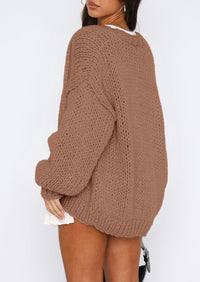 PRETTYGARDEN Cardigan Sweaters for Women Trendy Fall Fashion Long Sleeve Chunky Knit Cardigans Winter Clothing Outfits