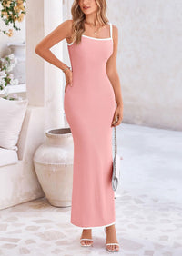 Bodycon Spaghetti Strap Wear Sleeveless Beach Maxi Dresses