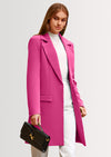 PRETTYGARDEN Women's Spring Fall Long Blazer Jackets Long Sleeve Lapel Pockets Loose Fit Work Casual Blazers Outerwear