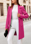 PRETTYGARDEN Women's Spring Fall Long Blazer Jackets Long Sleeve Lapel Pockets Loose Fit Work Casual Blazers Outerwear