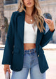 Business Casual Long Sleeve Notch Lapel Trendy Blazers