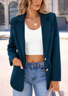 Business Casual Long Sleeve Notch Lapel Trendy Blazers