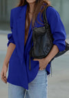 PRETTYGARDEN Fall Blazers for Women Business Casual Long Sleeve Lapel Pockets Dressy Suit Jackets Work Office Clothes