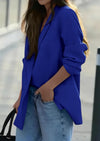 PRETTYGARDEN Fall Blazers for Women Business Casual Long Sleeve Lapel Pockets Dressy Suit Jackets Work Office Clothes