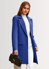 PRETTYGARDEN Women's Spring Fall Long Blazer Jackets Long Sleeve Lapel Pockets Loose Fit Work Casual Blazers Outerwear