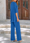 PRETTYGARDEN Women's 2 Piece Outfits Casual Short Sleeve Pullover Tops and Wide Leg Pants Lounge Sets Tracksuits