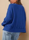 PRETTYGARDEN Oversized Sweatshirt for Women Fashion Crewneck Long Sleeve Pullover Waffle Knit Tops Fall Trendy Clothes