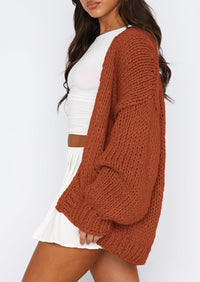 PRETTYGARDEN Cardigan Sweaters for Women Trendy Fall Fashion Long Sleeve Chunky Knit Cardigans Winter Clothing Outfits