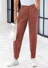 PRETTYGARDEN Womens Dress Pants Business Casual Trendy High Waisted Ankle Length Dressy Trousers Slacks Work Clothes