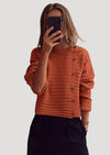 PRETTYGARDEN Womens Sweaters Fall Casual Long Sleeve Crewneck Button Loose Winter Knit Pullover Sweater Tops