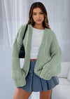 PRETTYGARDEN Cardigan Sweaters for Women Trendy Fall Fashion Long Sleeve Chunky Knit Cardigans Winter Clothing Outfits