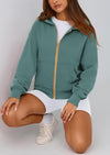PRETTYGARDEN Hoodies For Women Sweatshirt Zip Up Hoodie Fall Fashion Trendy Long Sleeve Jackets Winter Clothing Outfits