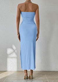 Summer Strapless Maxi Bodycon Dresses