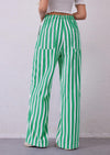 PRETTYGARDEN Women's Summer Striped Wide Leg Lounge Pants Trendy Clothes Drawstring Elastic Waist Comfy Pajama Bottoms