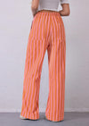 PRETTYGARDEN Women's Summer Striped Wide Leg Lounge Pants Trendy Clothes Drawstring Elastic Waist Comfy Pajama Bottoms