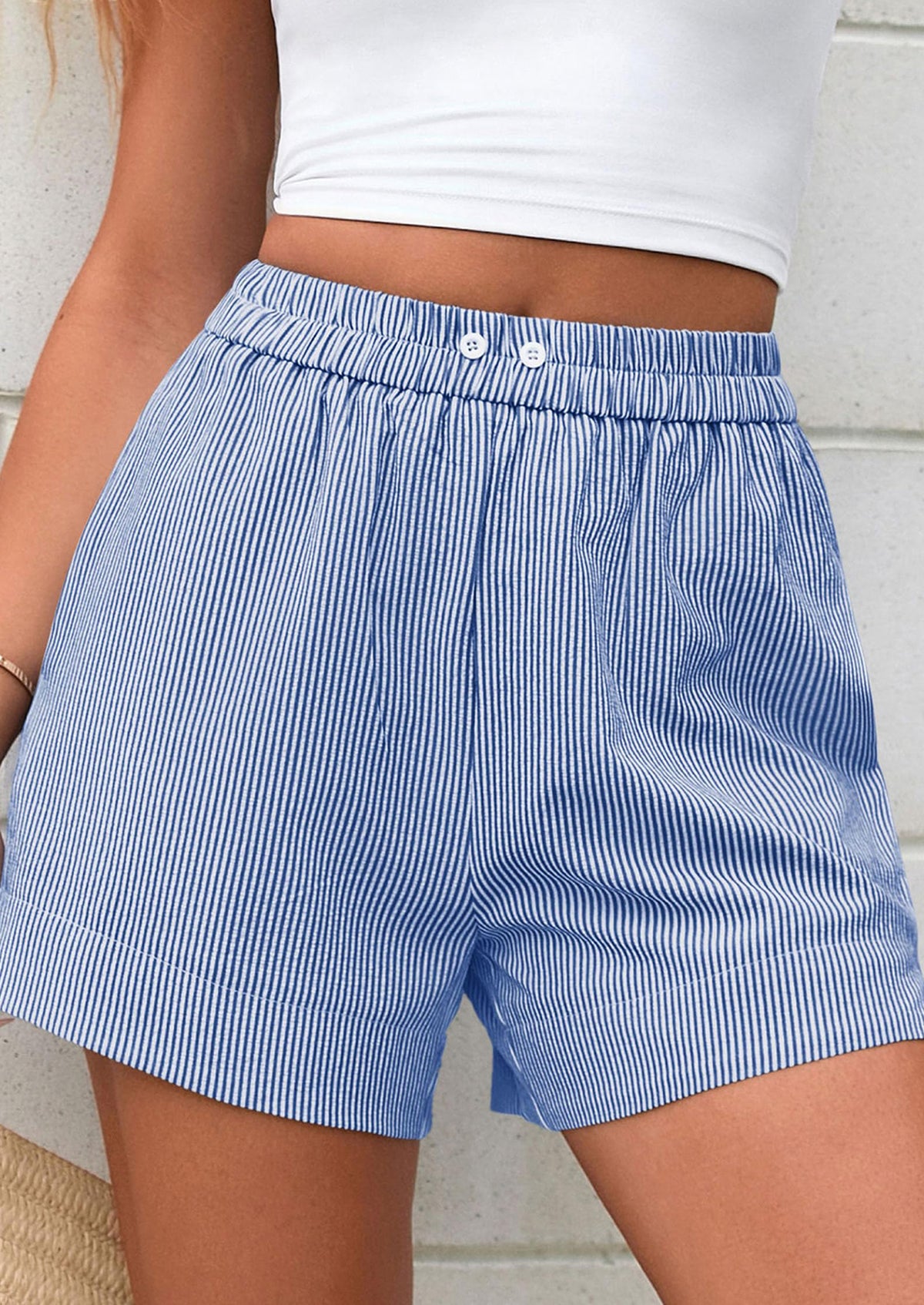 Striped Casual Beach Shorts