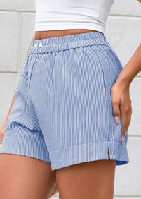 Striped Casual Beach Shorts