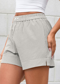 Striped Casual Beach Shorts