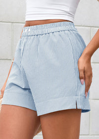 Striped Casual Beach Shorts