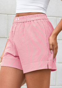 Striped Casual Beach Shorts