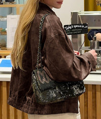 PRETTYGARDEN Women's Faux Leather Motorcycle Jacket Trendy Fall Spring Clothes Oversized Zip Up Winter Coat Outerwear PRETTYGARDEN