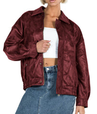 PRETTYGARDEN Women's Faux Leather Motorcycle Jacket Trendy Fall Spring Clothes Oversized Zip Up Winter Coat Outerwear PRETTYGARDEN