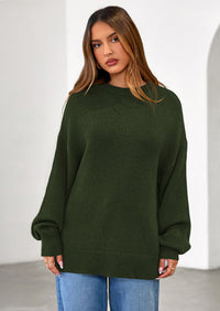 PRETTYGARDEN Womens Sweaters Fall Trendy Casual Crewneck Long Sleeve Cozy Knit Pullover Sweater Tops Winter Clothing