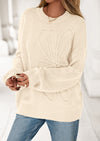 PRETTYGARDEN Womens Sweaters Fall Fashion Long Sleeve Crewneck Floral Knit Pullover Sweater Tops Winter Clothes