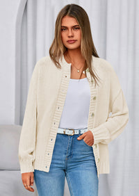 PRETTYGARDEN Women's Winter Cardigan Sweaters Trendy Chunky Knit Long Sleeve Button Up Casual Warm Fall Jackets Coats