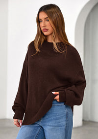 PRETTYGARDEN Womens Sweaters Fall Trendy Casual Crewneck Long Sleeve Cozy Knit Pullover Sweater Tops Winter Clothing